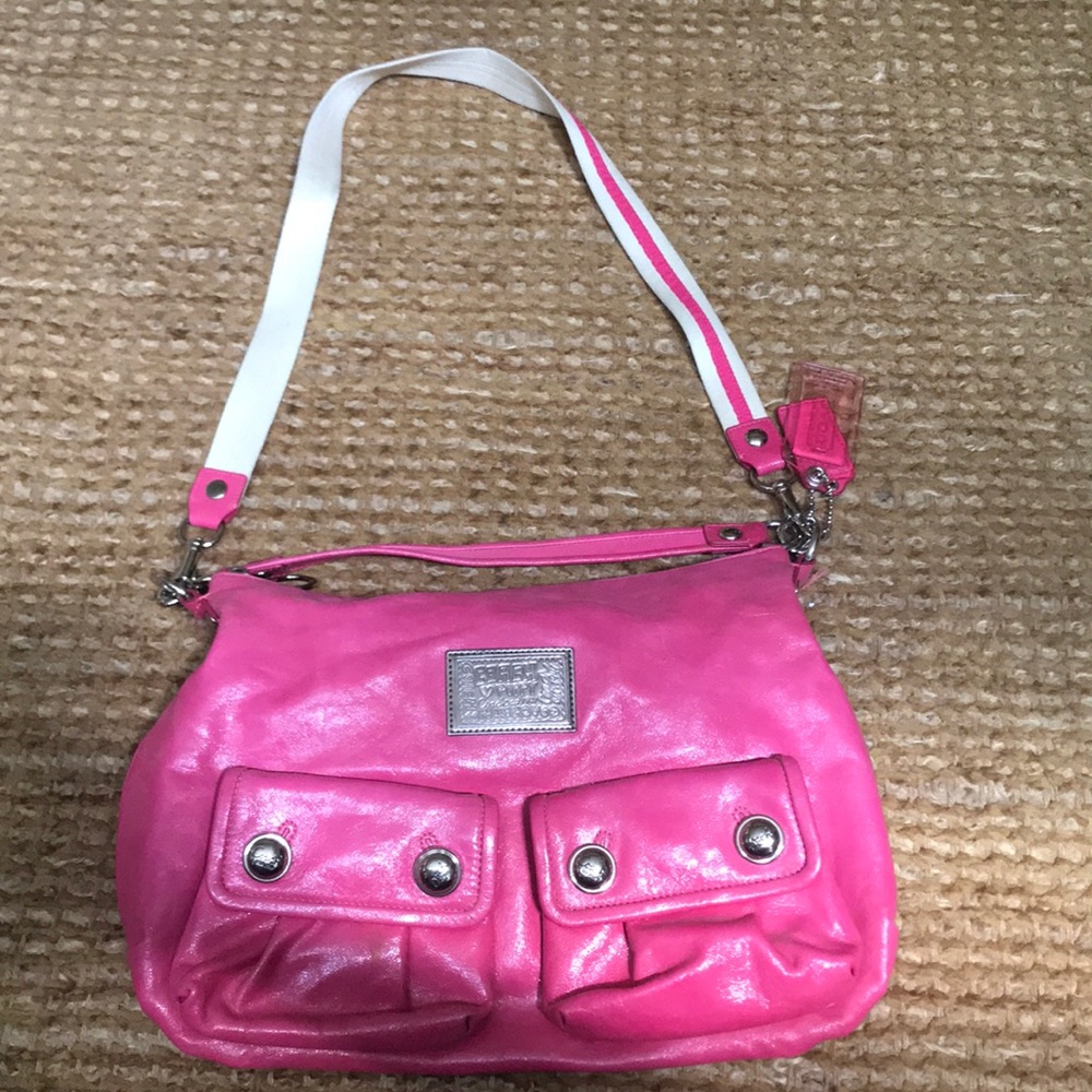 Coach poppy pink purse